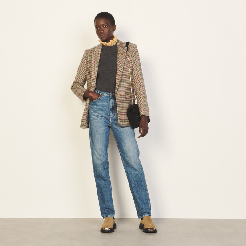 Sandro Houndstooth suit jacket outlook