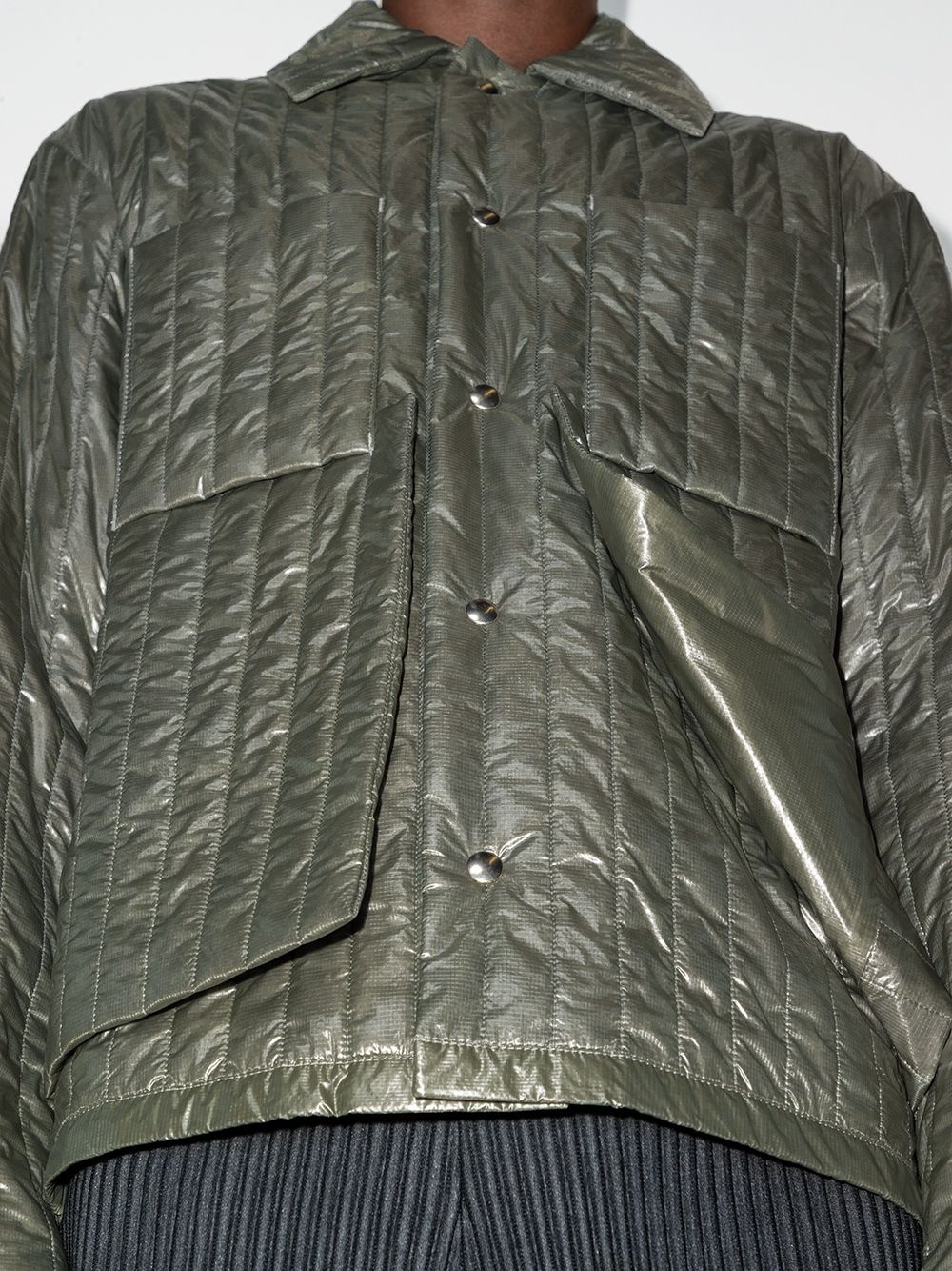 Worker button-up quilted jacket - 4