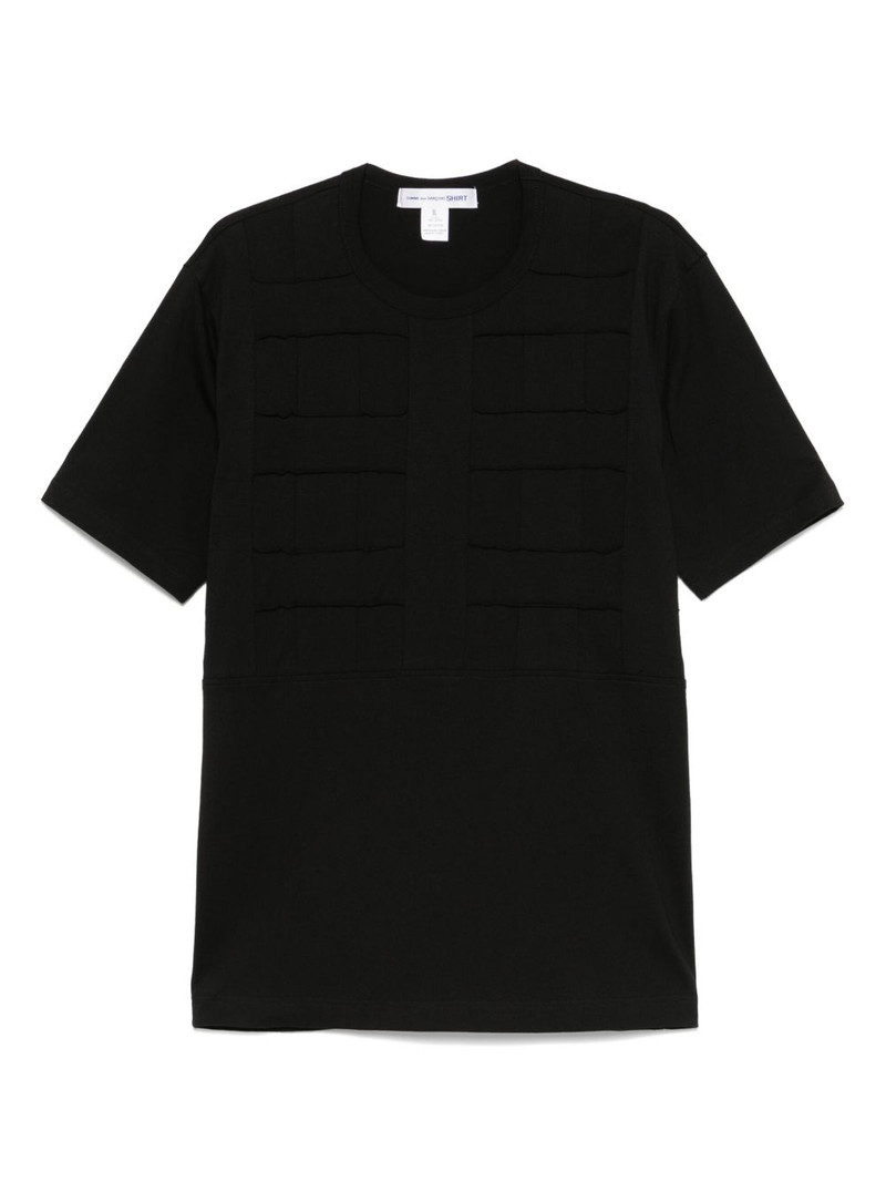 seam-detail T-shirt - 1