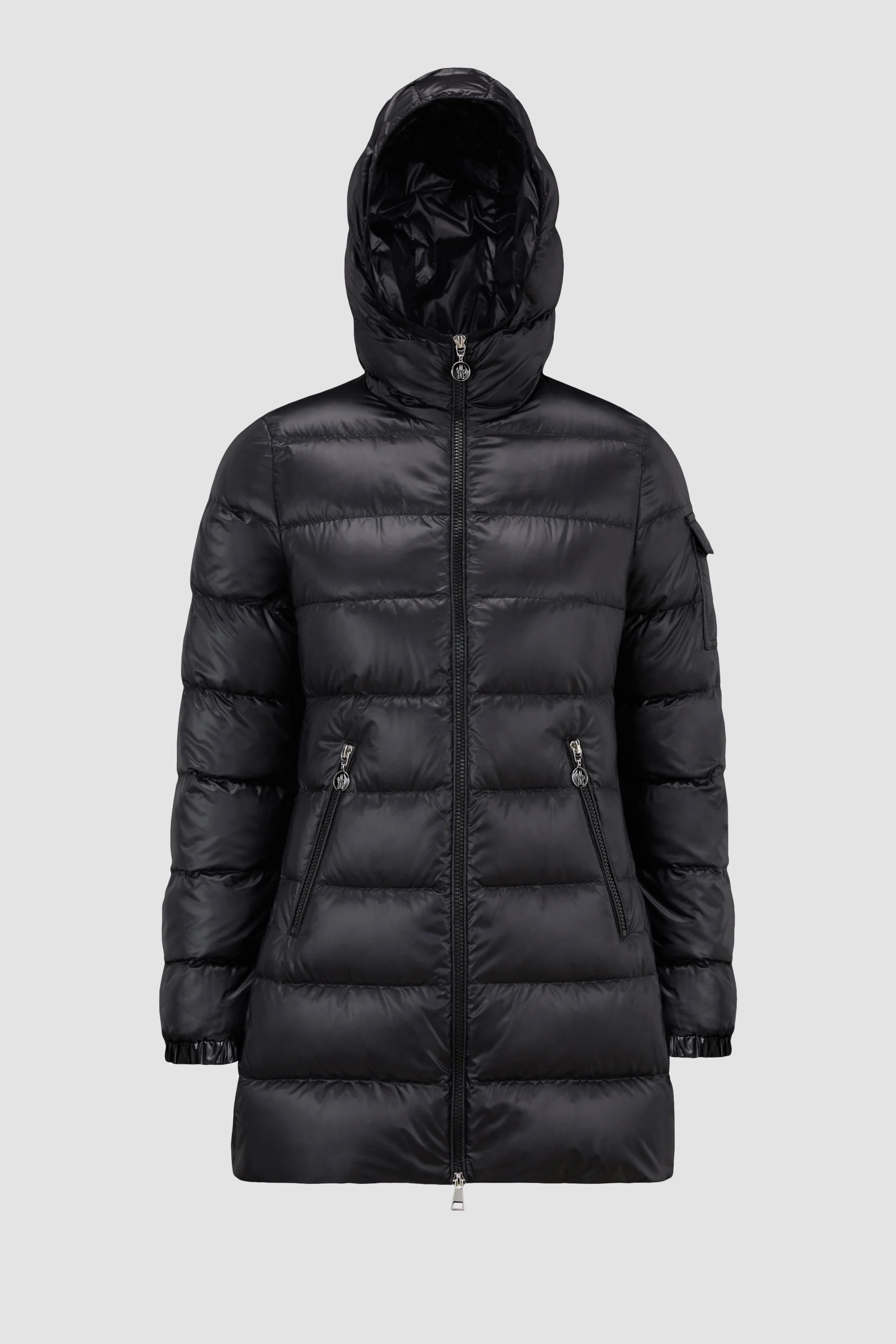 Glements Hooded Mid-Length Down Jacket - 1