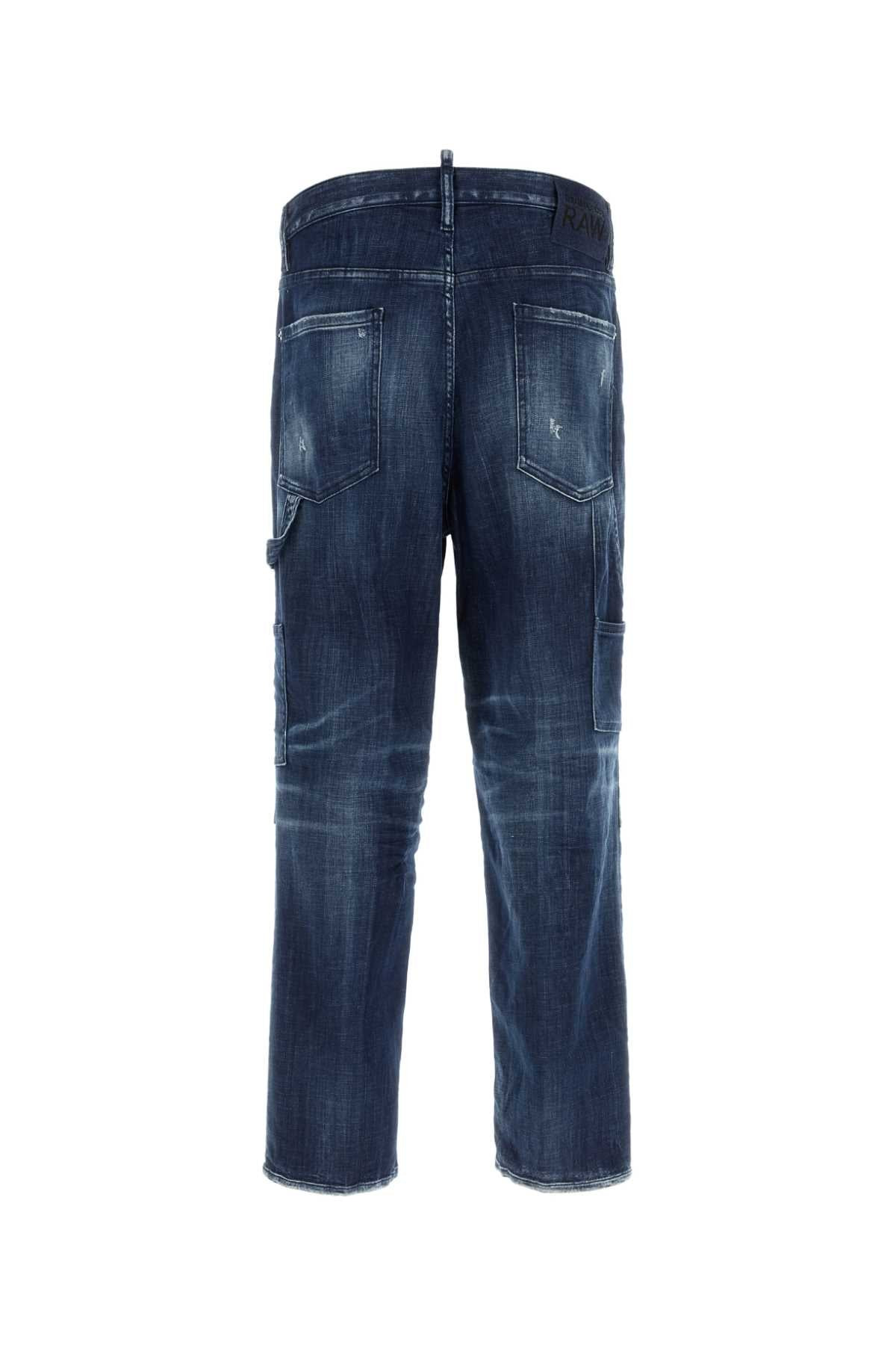 Dsquared Men Stretch Denim Loose Carpenter Jeans - 2
