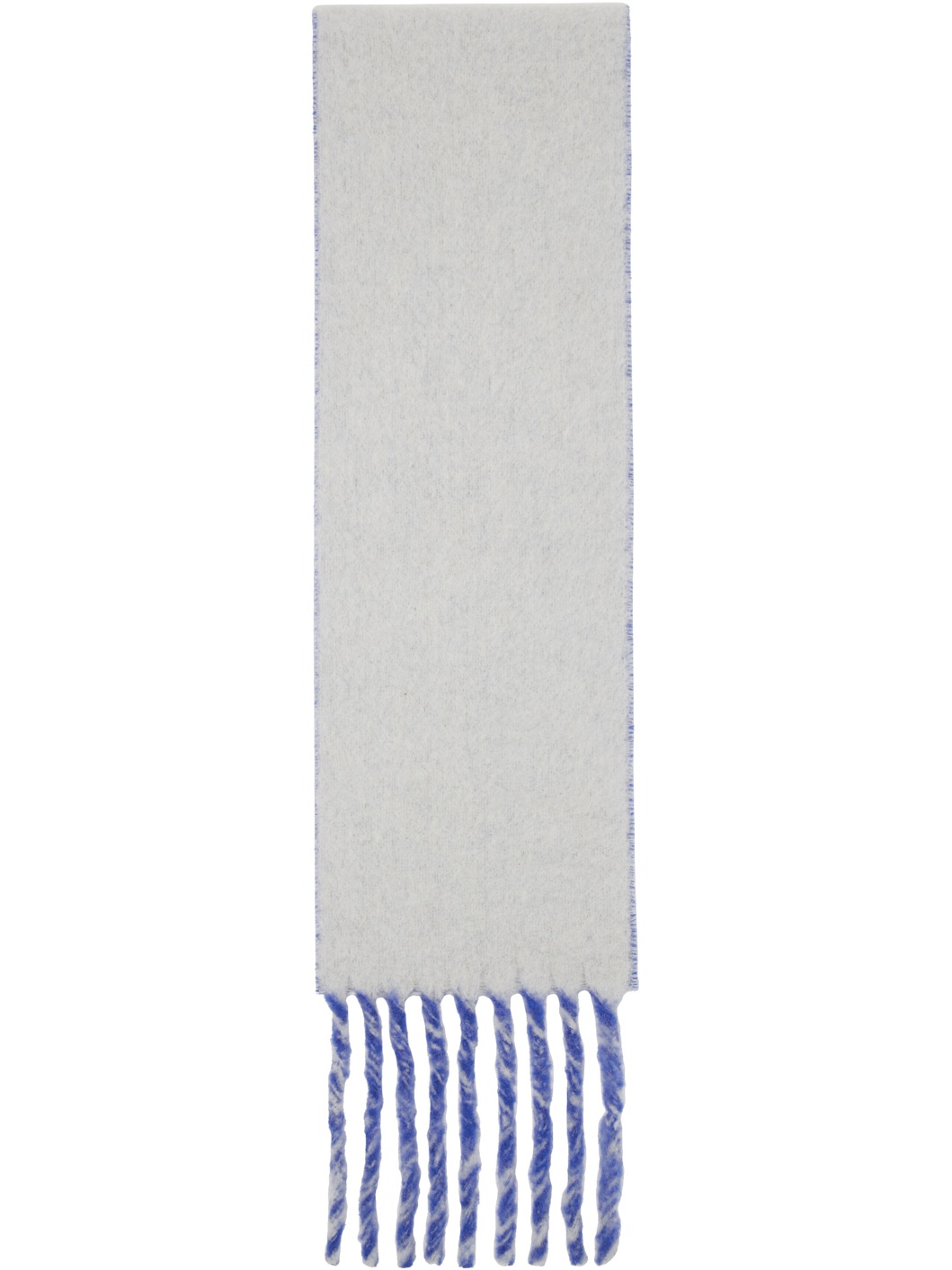 Blue & Gray Logo Patch Scarf - 2