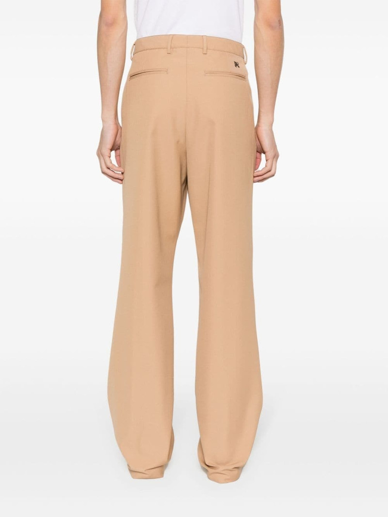 logo-embroidered straight trousers 4