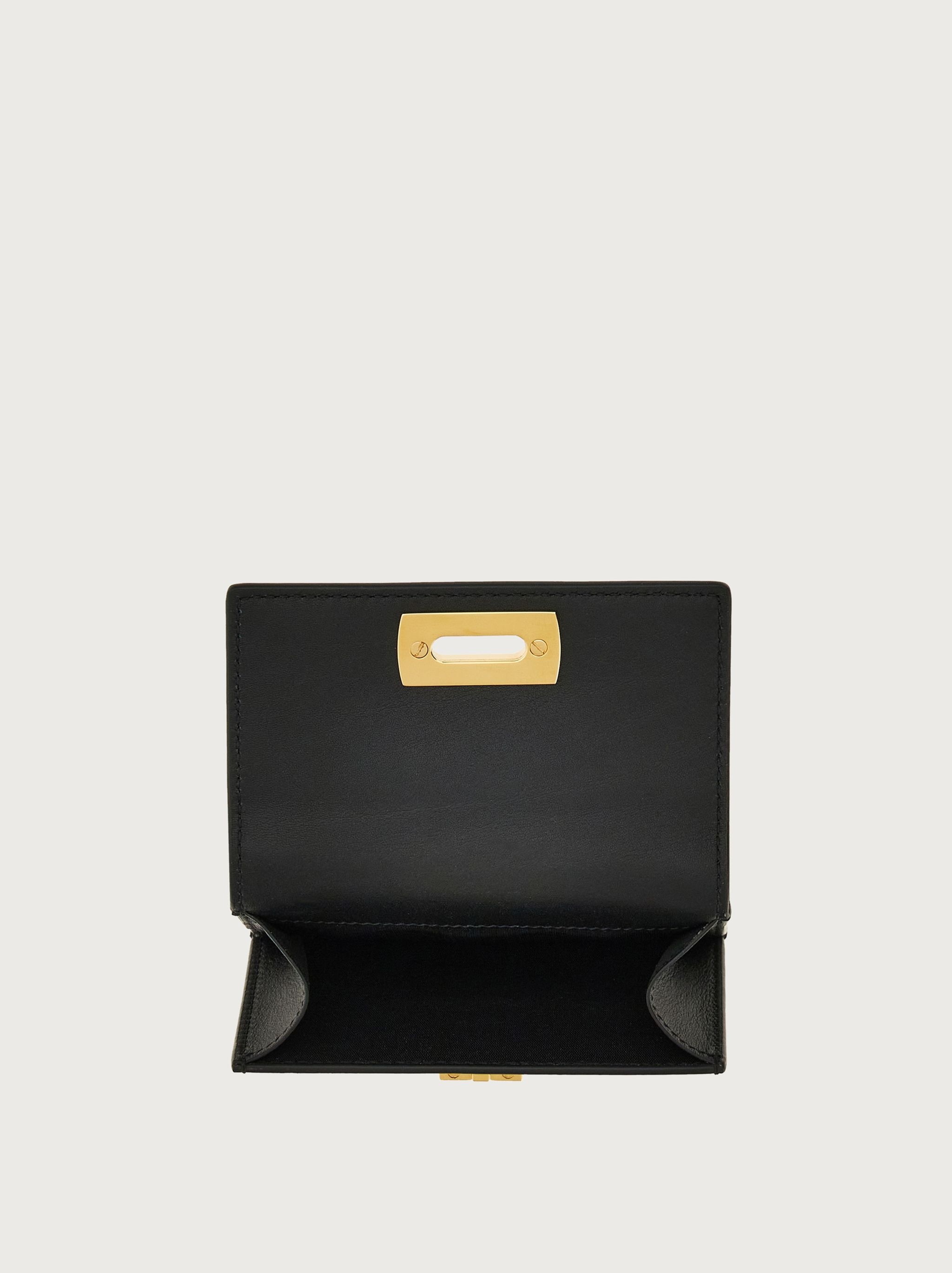 Compact wallet with Gancini clasp - 6