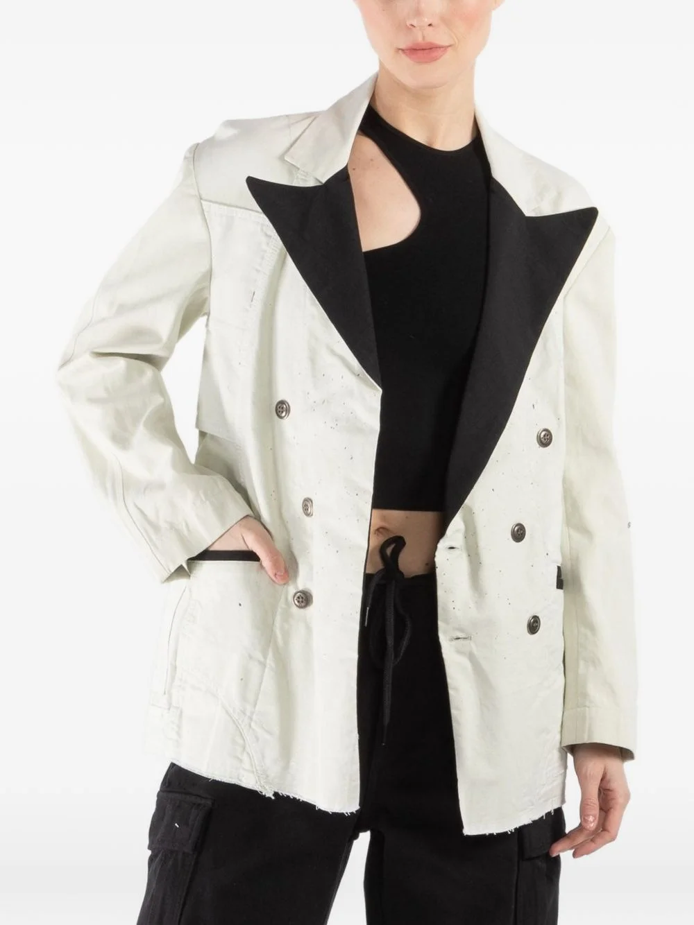 Painters double-breasted coat - 1