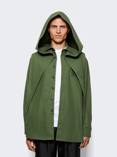 Raf Simons Denim Big Hood Khaki outlook