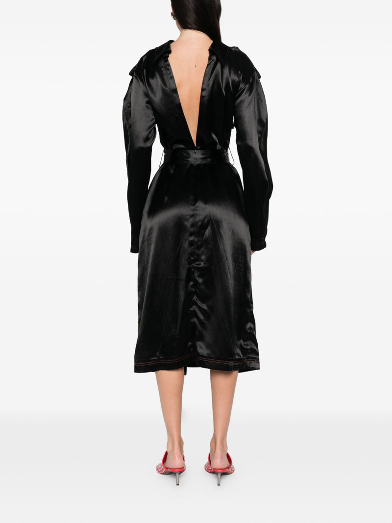 belted button midi dress 4
