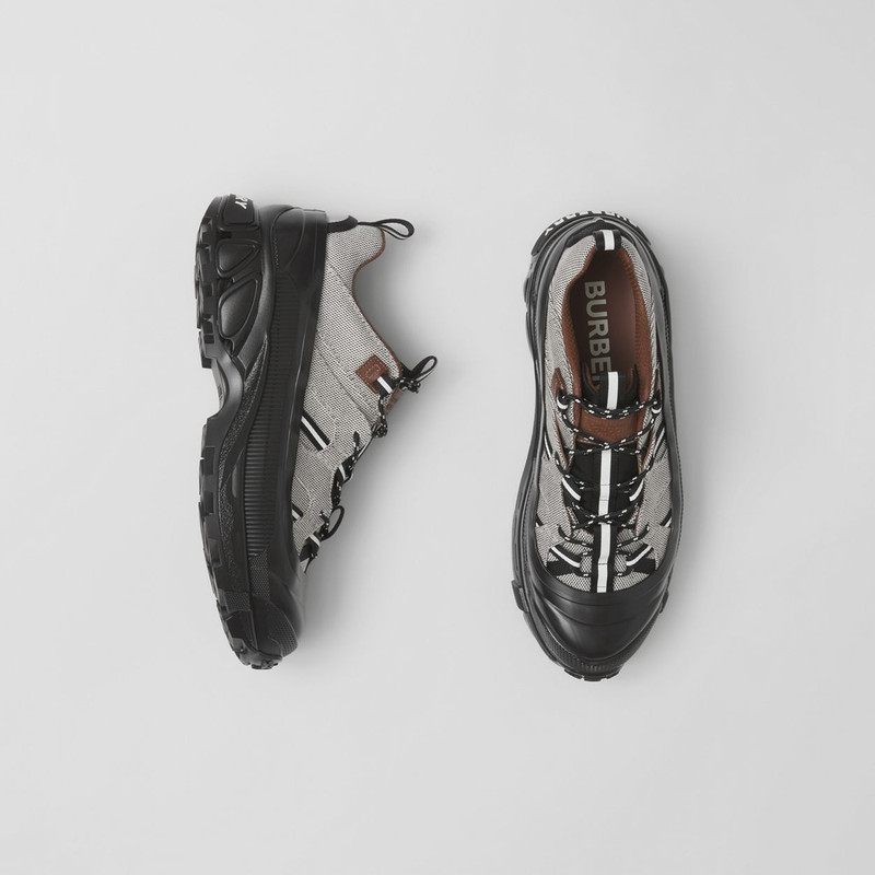 Burberry Cotton Canvas and Nylon Arthur Sneakers outlook
