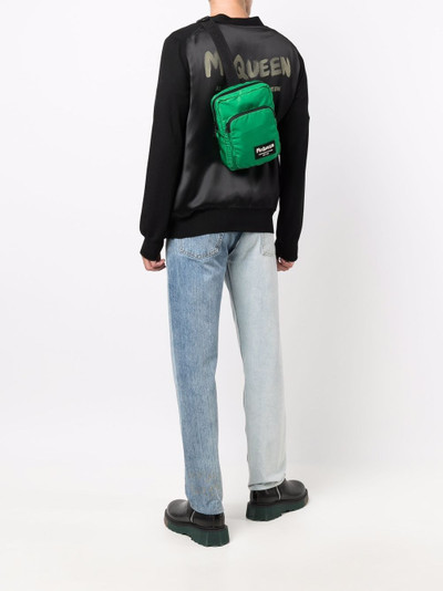 Alexander McQueen logo-patch backpack outlook