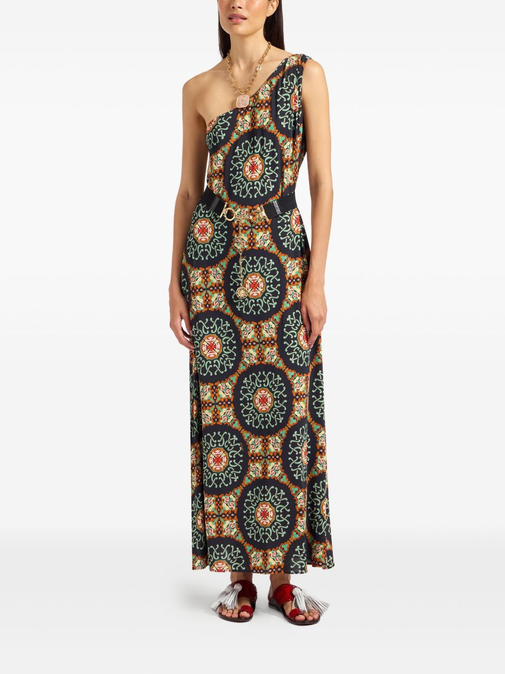 Clingy Roy one-shoulder maxi  dress - 2