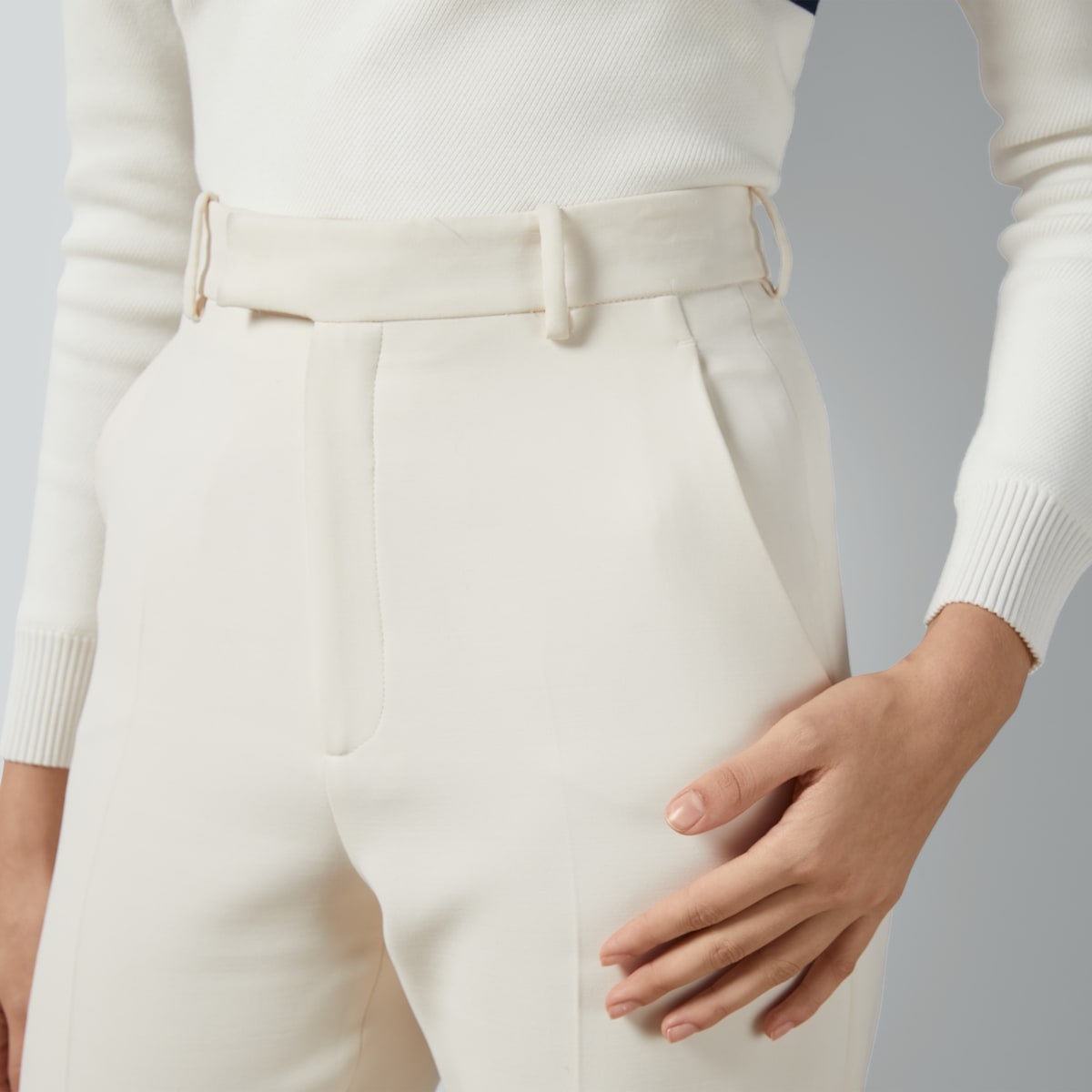 Wool silk crêpe pants - 3