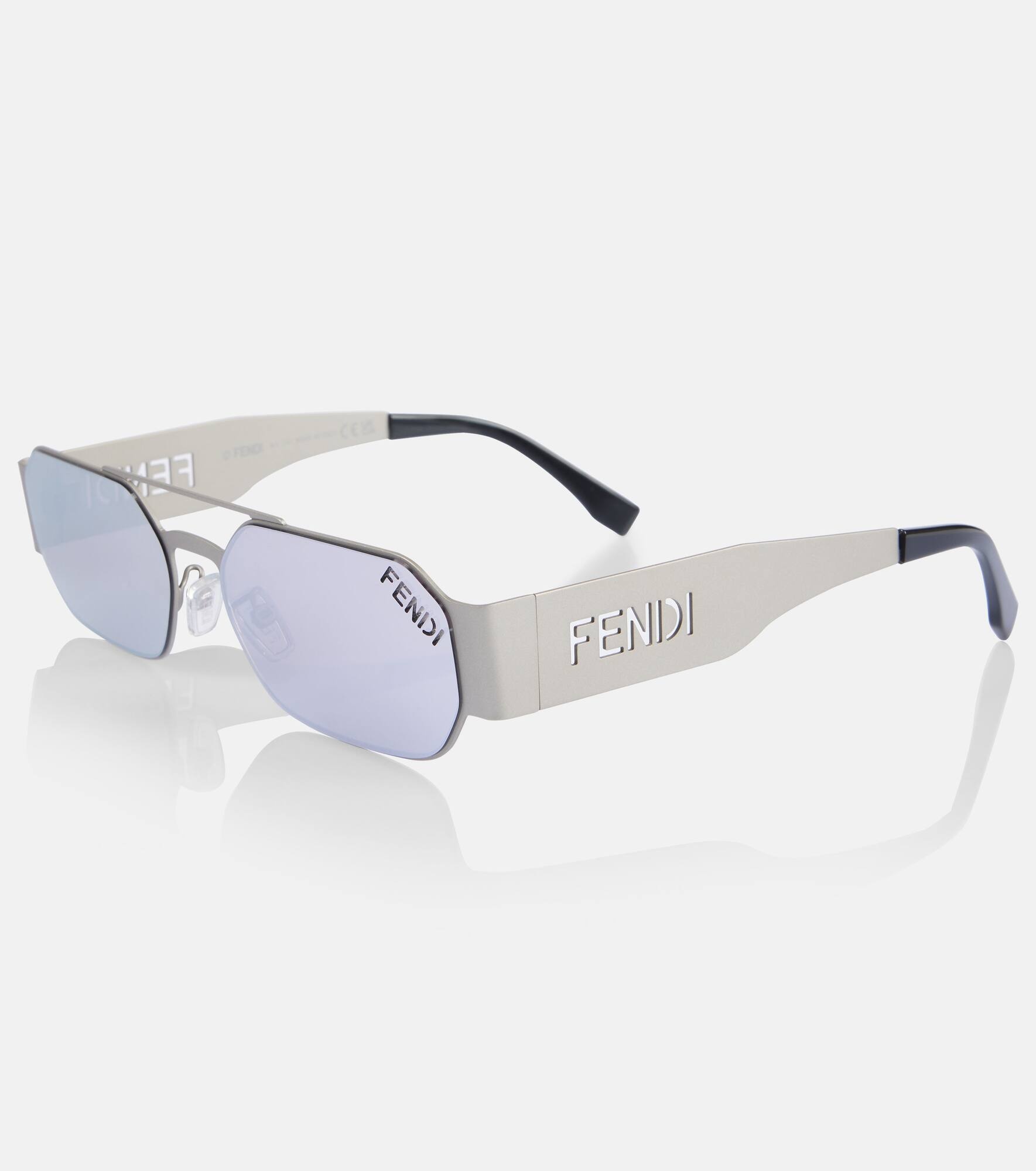 Fendi Cut Out square sunglasses - 4