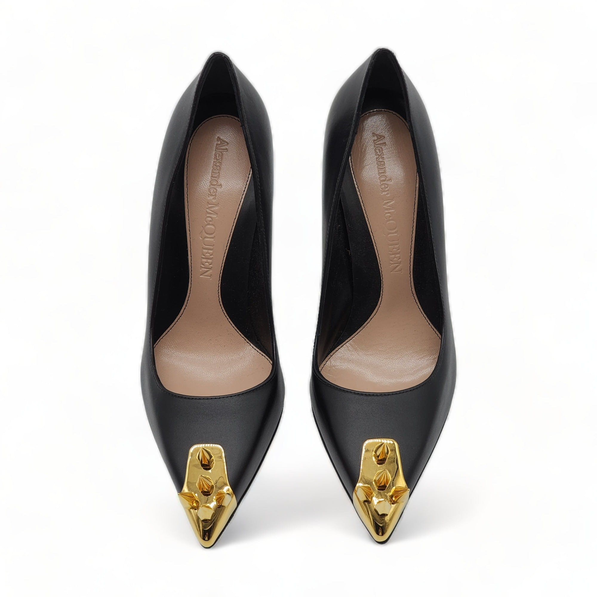 Alexander McQueen Punk Spike Pumps - Leather - Black - 4