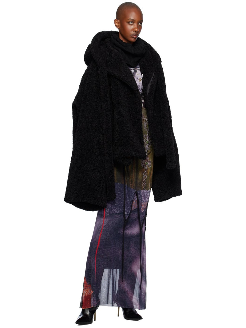 OTTOLINGER Black Wrap Teddy Short Jacket outlook