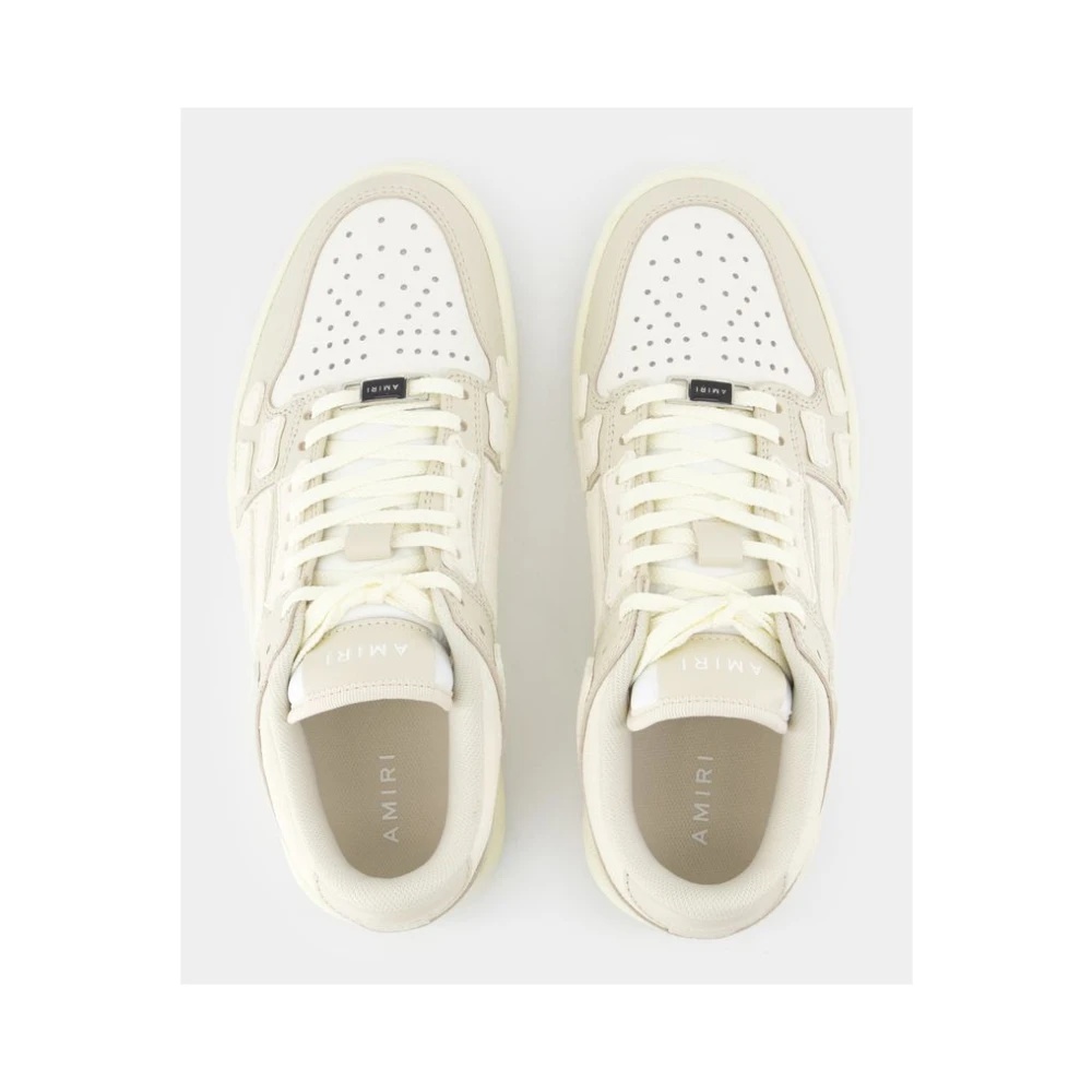 AMIRI LOW TOP BEIGE LEATHER SNEAKERS | miinto | REVERSIBLE