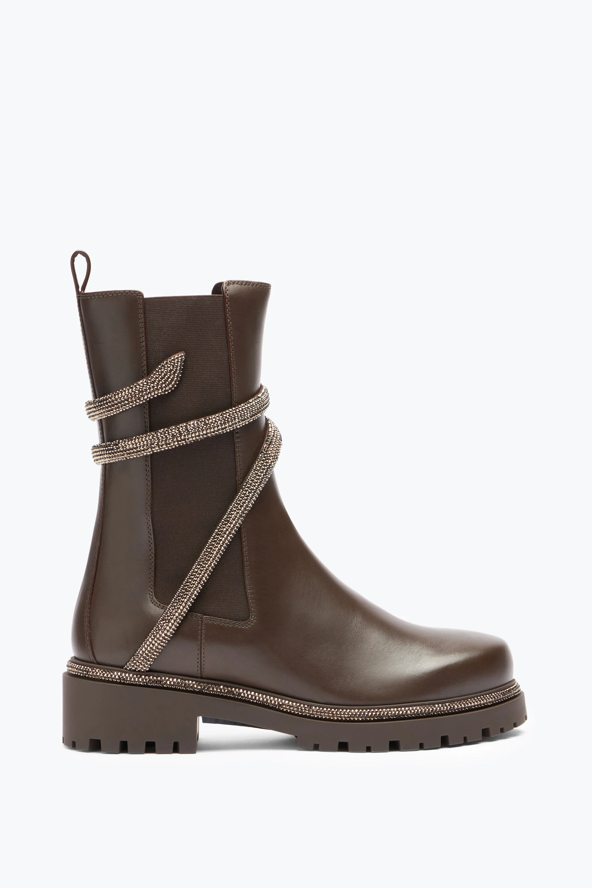 Cleo Crystal Chestnut Brown Bootie 25 - 1