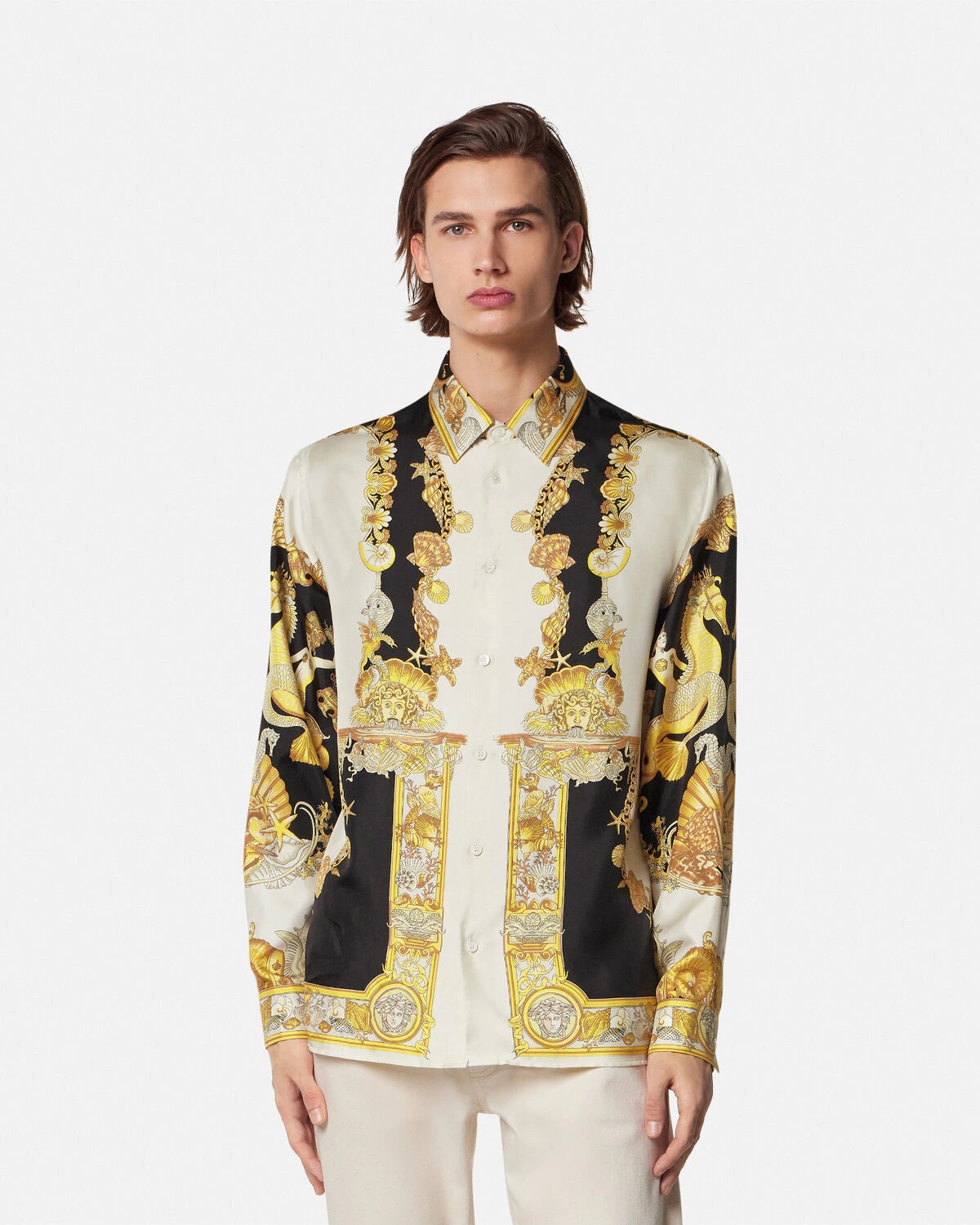 Coral Theatre Silk Shirt - 4
