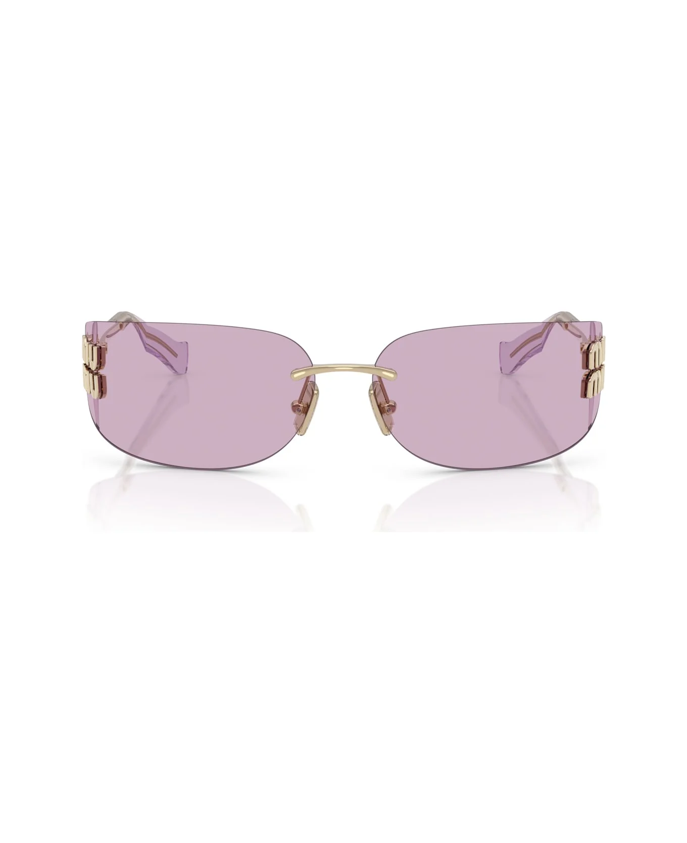 Miu Miu 0mu A51s Aube A51s Zvn90o Oro Pallido Sunglasses - 1