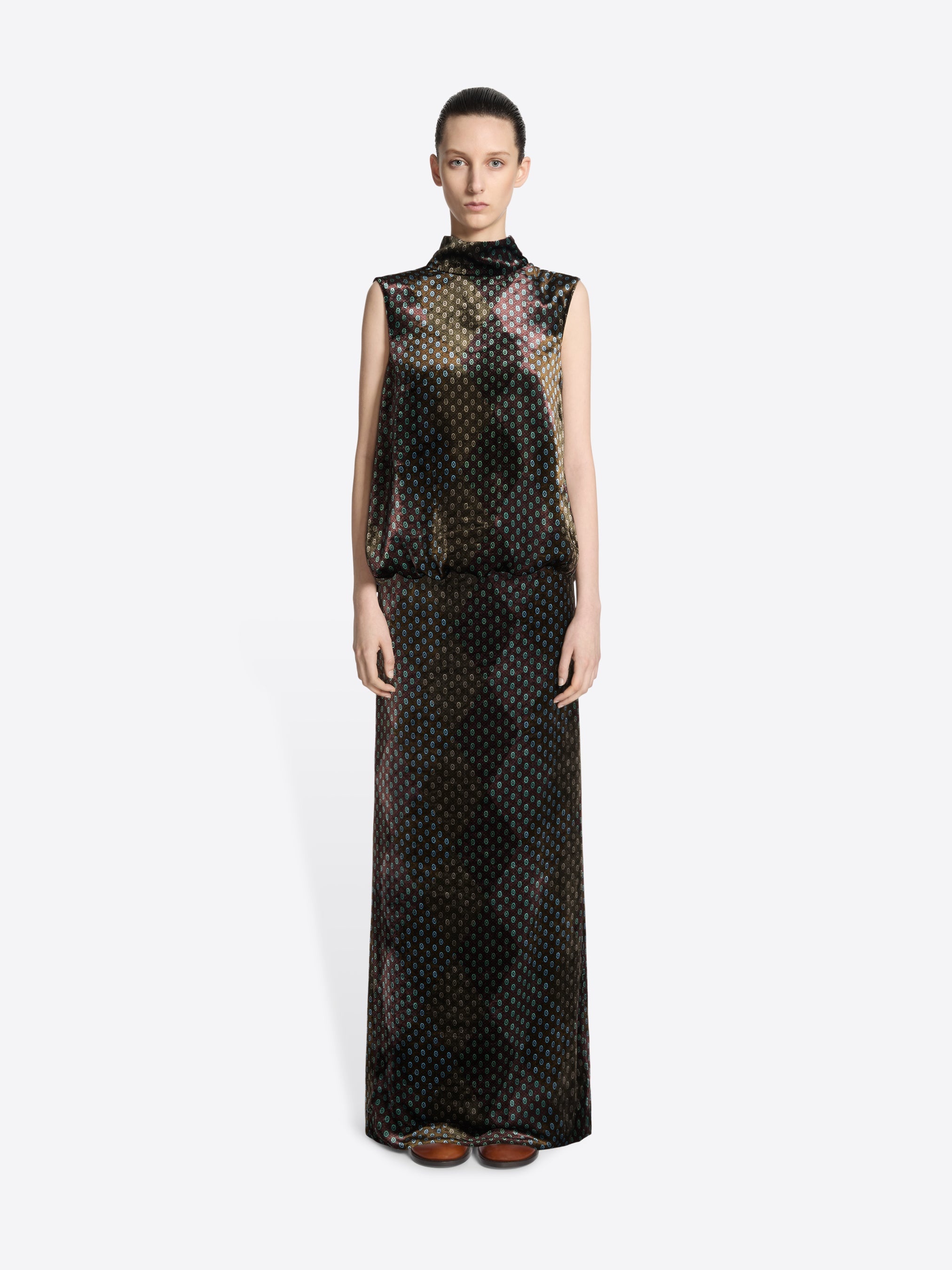 PRINTED EVENING DRESS - 2