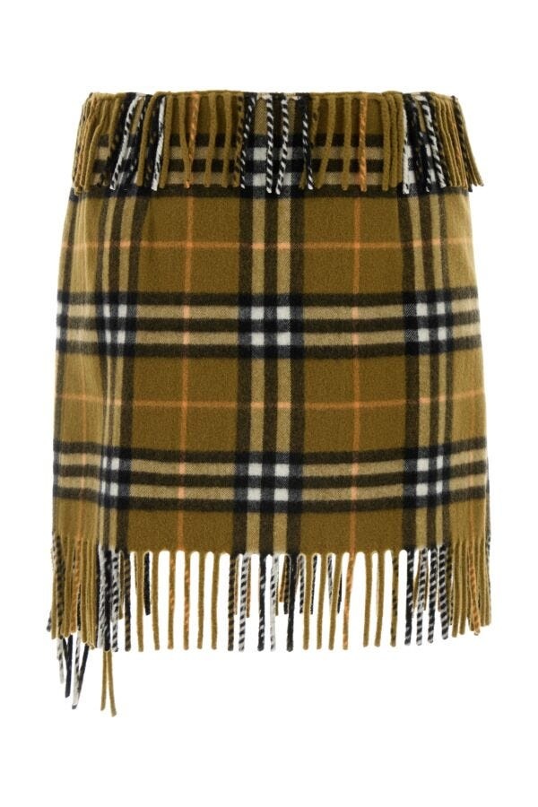 ミニスカート Burberry Embroidered wool blend mini skirt (8099716 C1422) ミニスカート Burberry Embroidered wool blend mini skirt