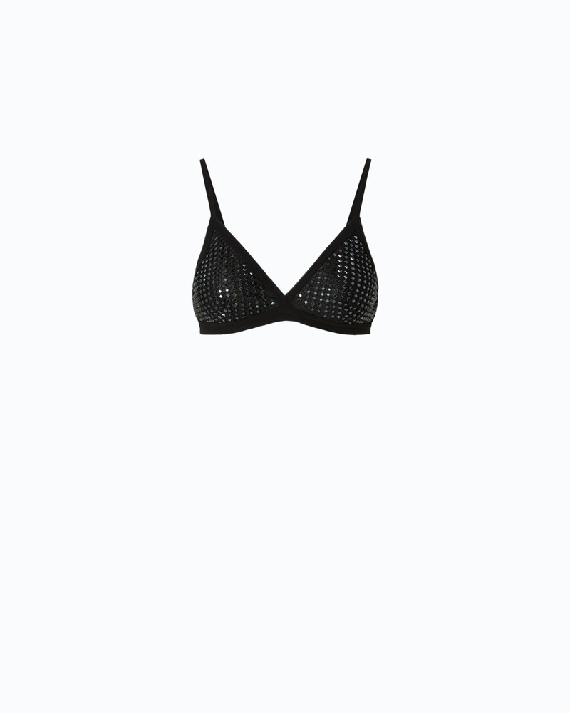 MESH-EFFECT BRA WITH RHINESTONES 1