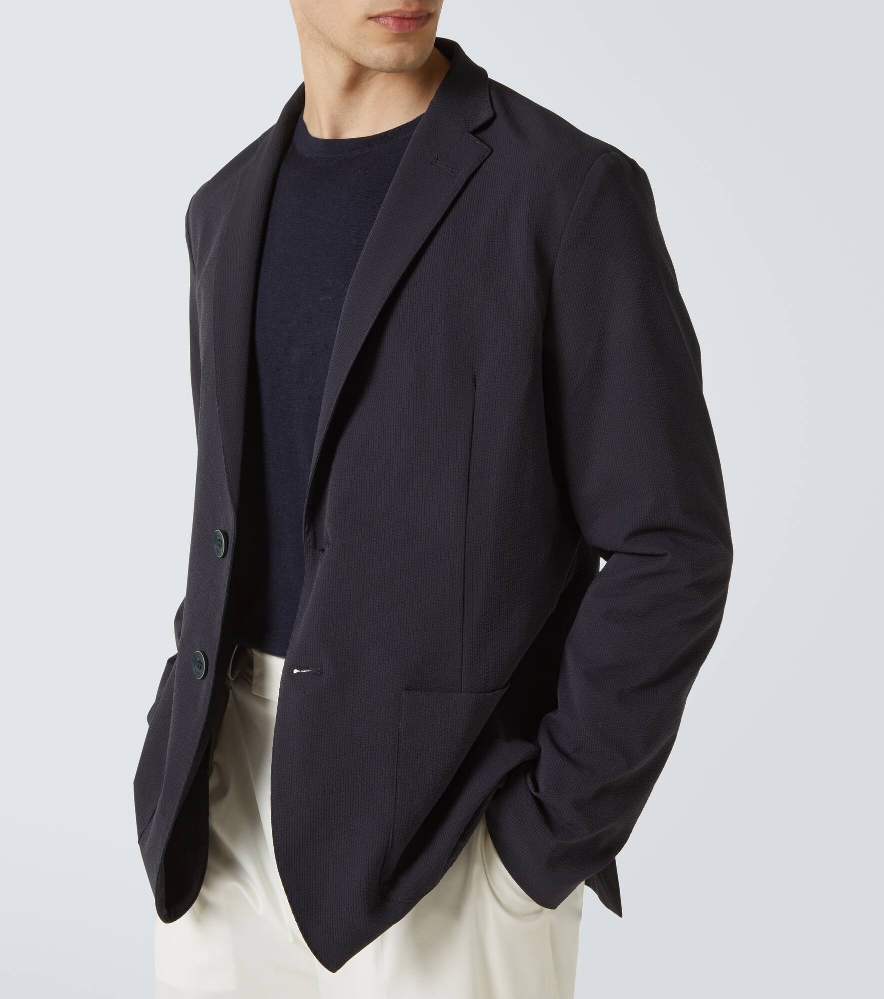 Seersucker blazer - 5