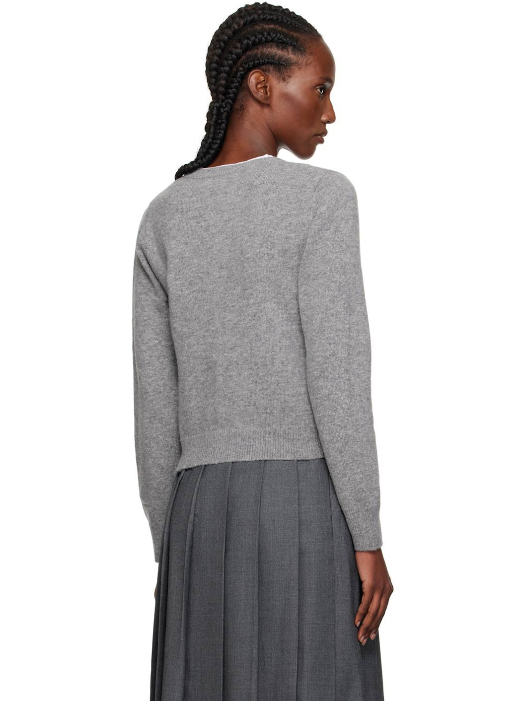 Gray Diene Round Cardigan - 3
