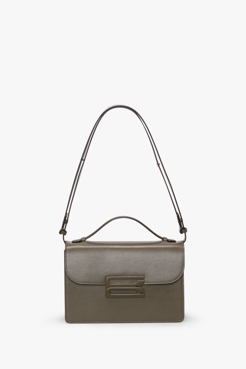 Tonal Dorian Bag In Dark Khaki Smooth Leather 1