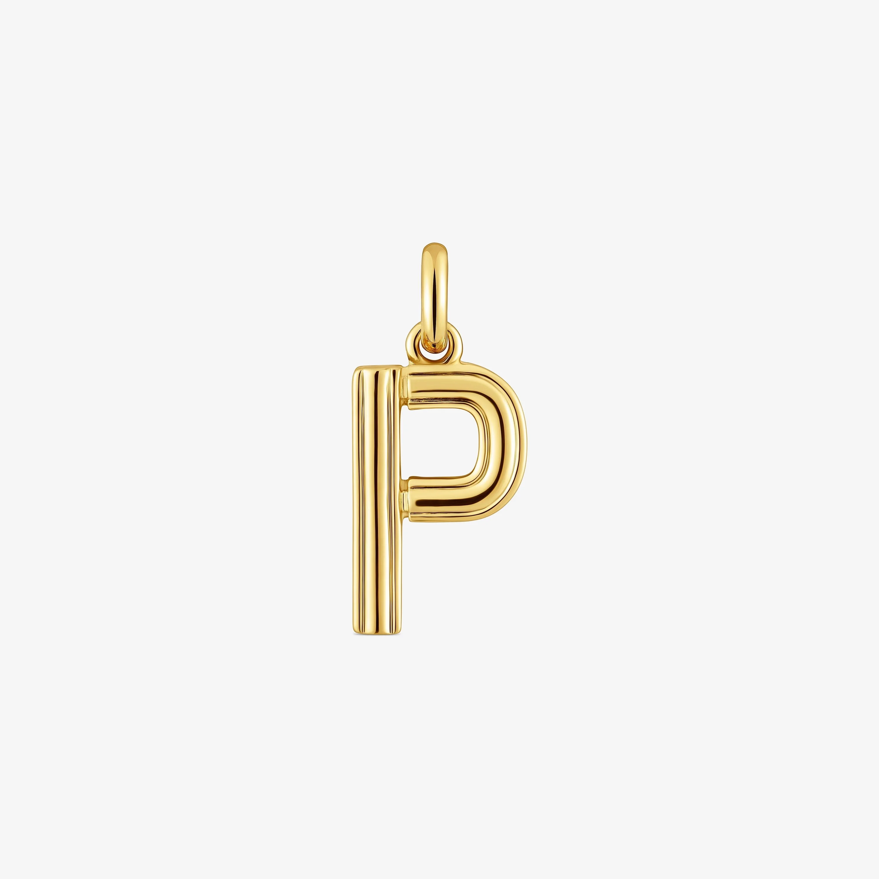 Medium 18K gold vermeil letter P Pendant TOUS Alphabet - 1