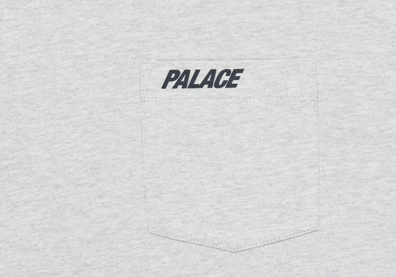 PALACE CLASSIC POCKET LONGSLEEVE GREY MARL outlook