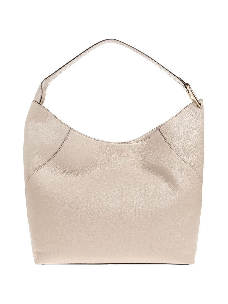 Lara grained-leather shoulder bag 3