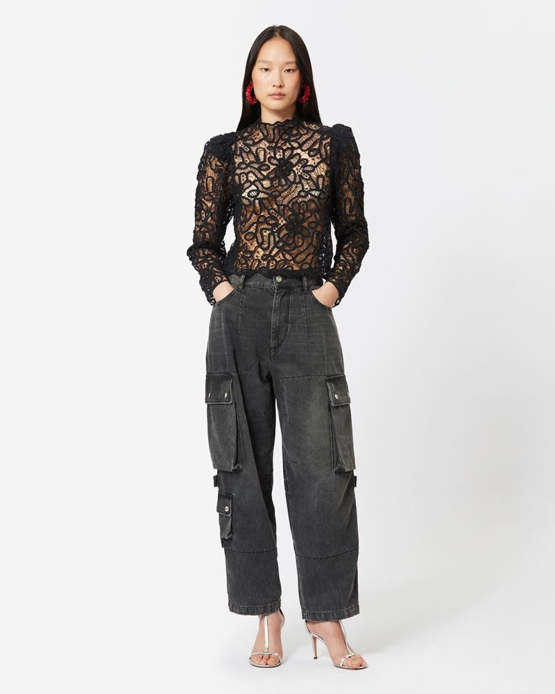 Isabel Marant ELORE DENIM TROUSERS outlook