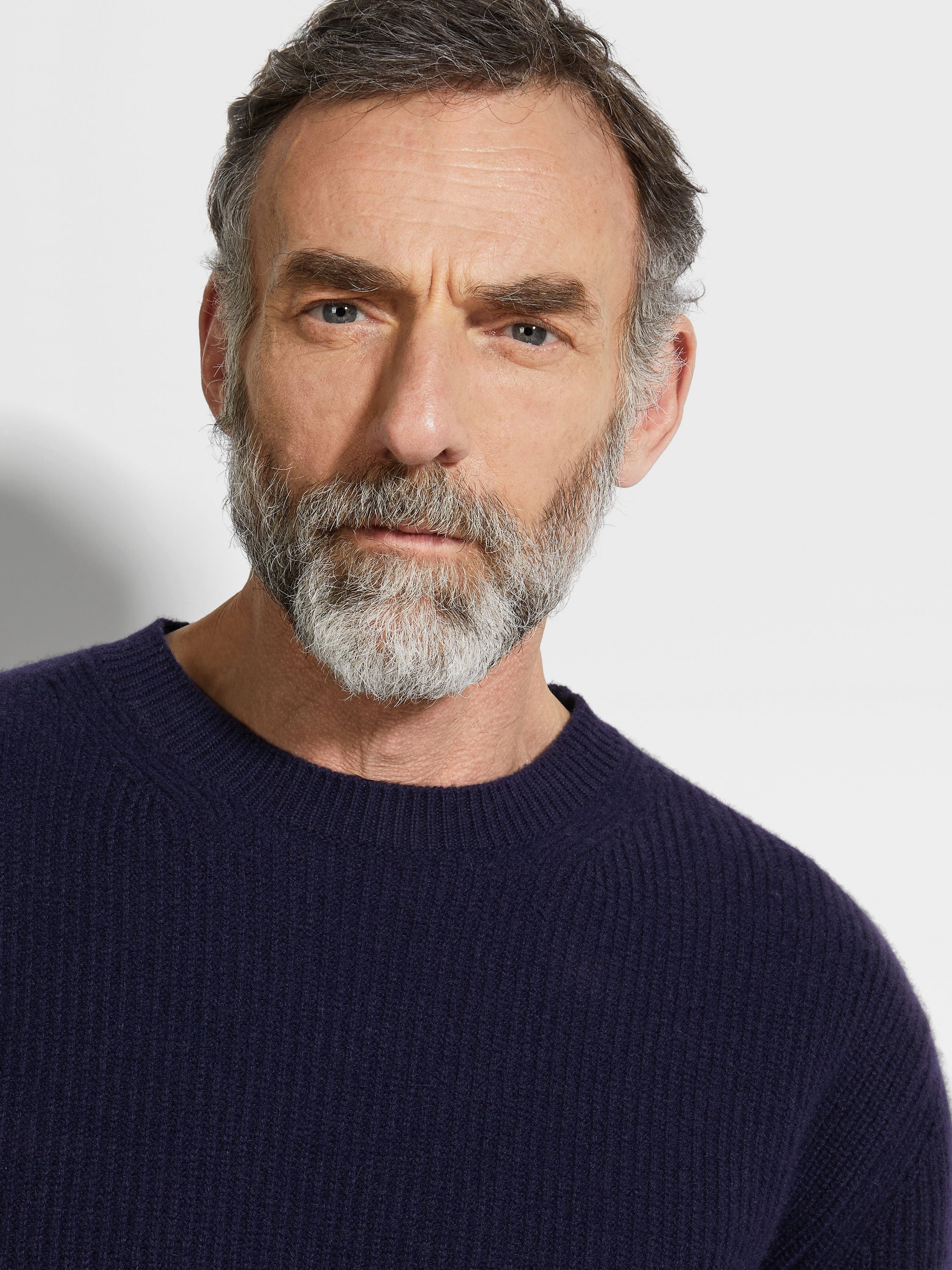 INK BLUE OASI CASHMERE CREWNECK - 2