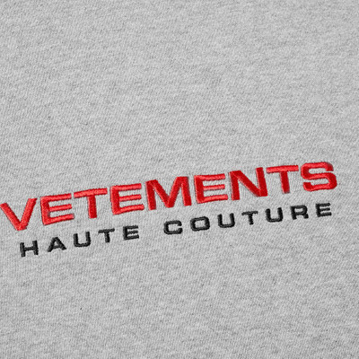 VETEMENTS VETEMENTS Oversize Logo Haute Couture Hoody outlook