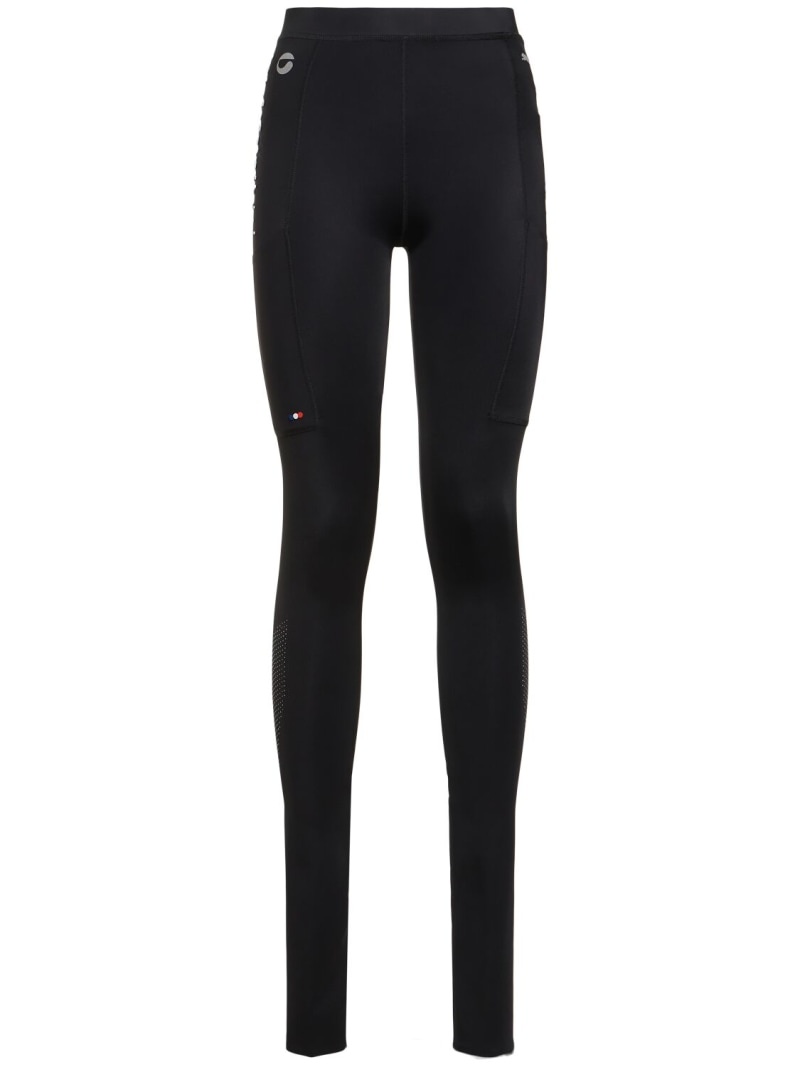 Logo flared leggings - 1