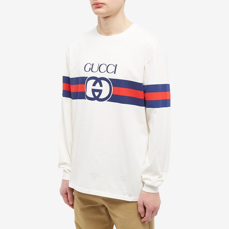 GUCCI Gucci Long Sleeve New Logo T-Shirt outlook