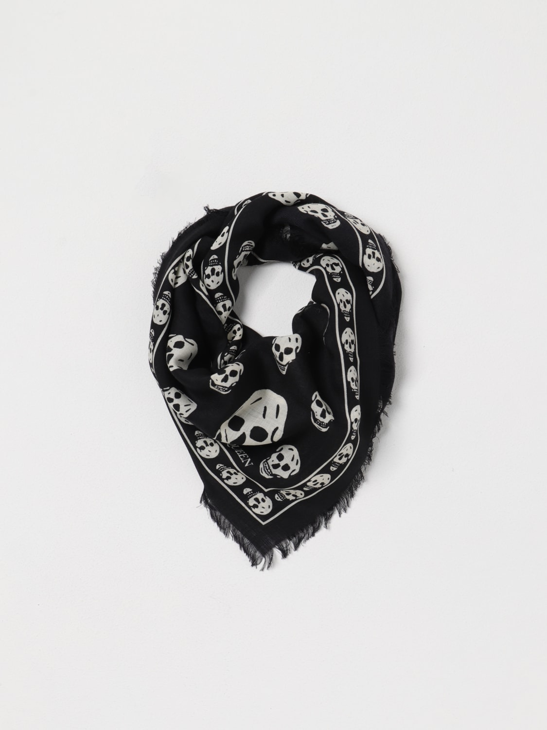Alexander McQueen Skull scarf in jacquard wool - 2