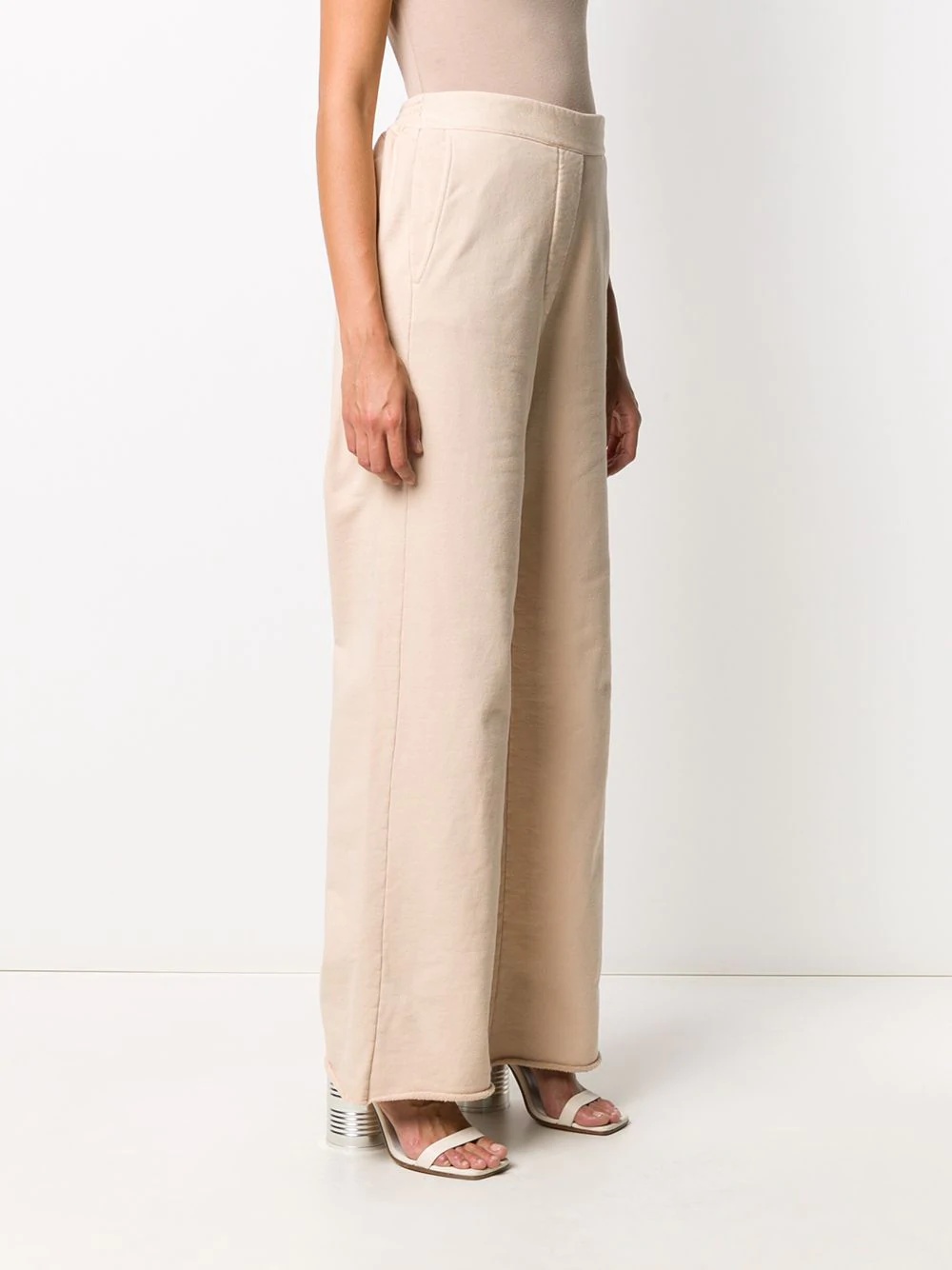 wide-leg cotton track pants - 3