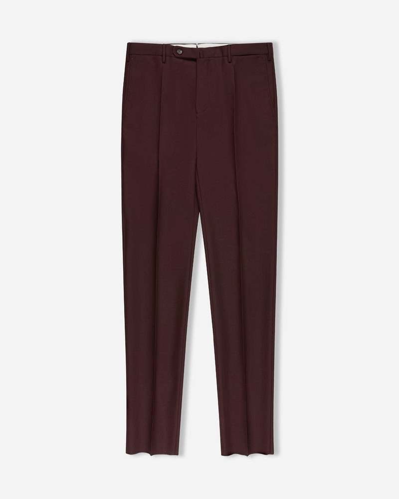 Slim fit virgin wool and mohair twill trousers 1
