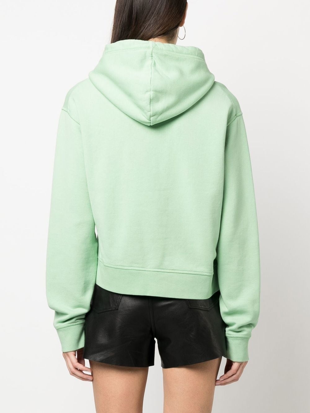 logo-print detail hoodie - 4