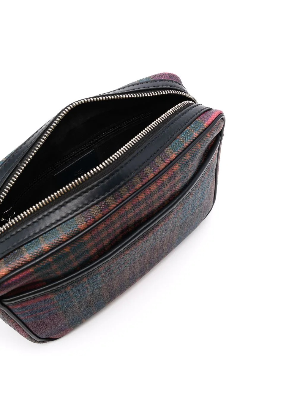 tartan-check shoulder bag - 5