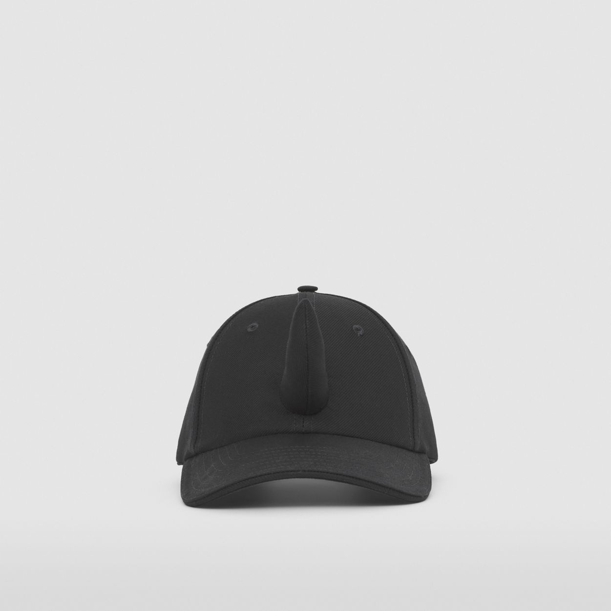 Horn Detail Cotton Baseball Cap - 1