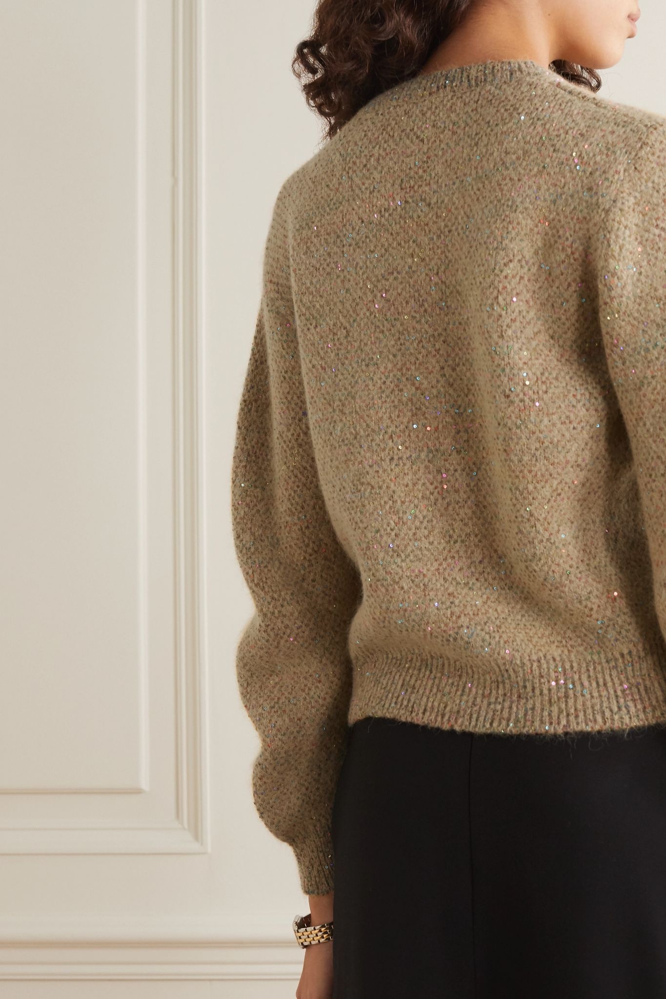 Sequined knitted sweater - 3