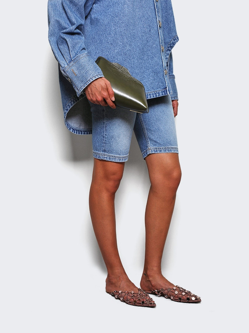 THE ATTICO 8:30 Pm Clutch Military Green outlook