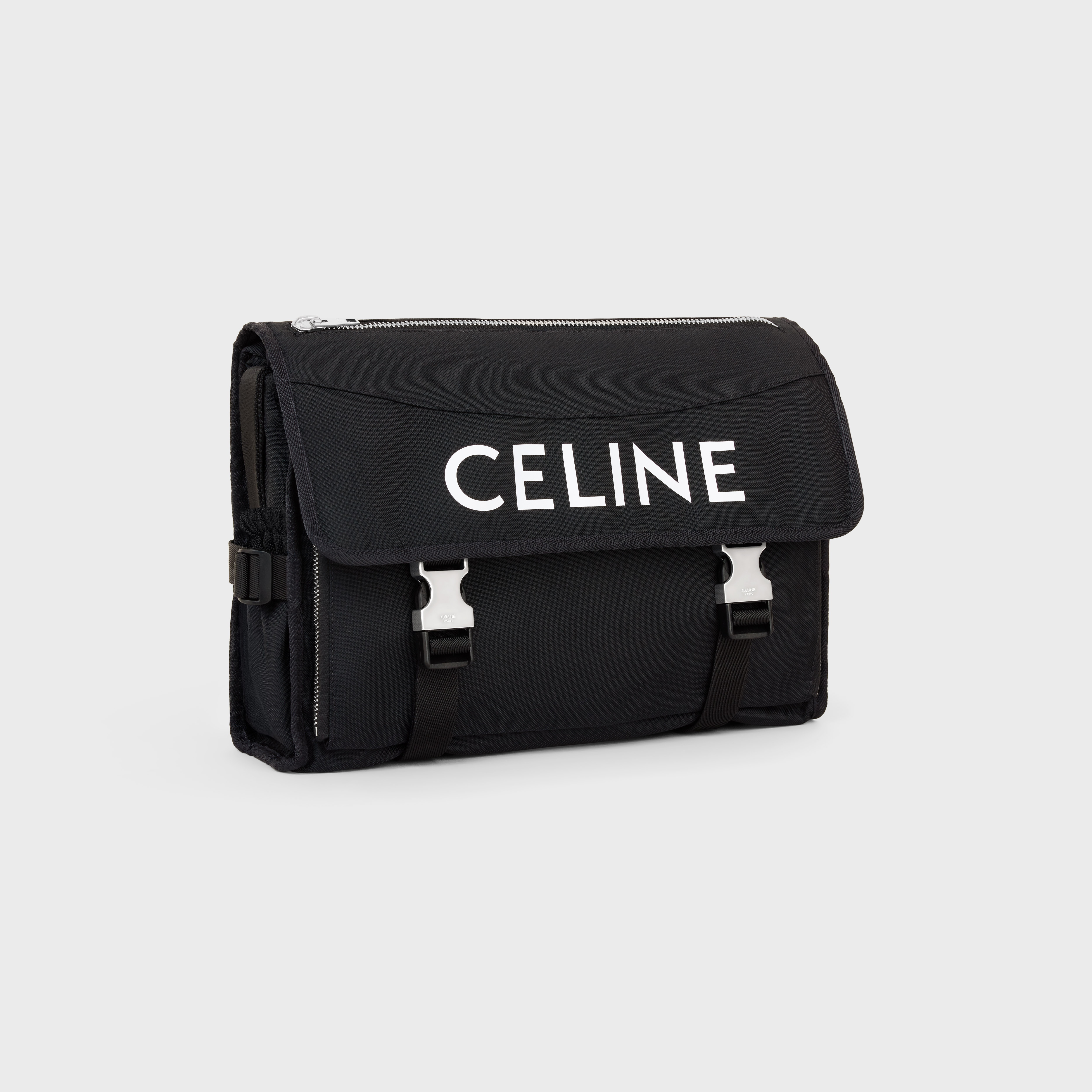 CELINE LARGE MESSENGER in nylon with celine print | REVERSIBLE