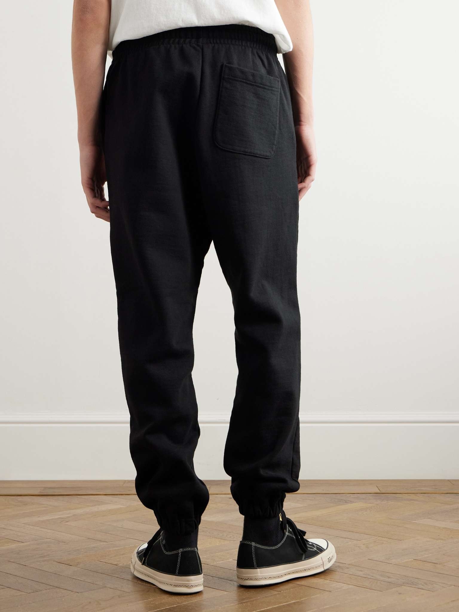 Tapered Logo-Print Cotton-Blend Jersey Sweatpants - 4