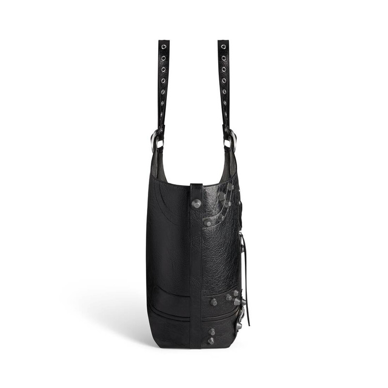 Women's Le Cagole Large Carry All Bag in Black 5