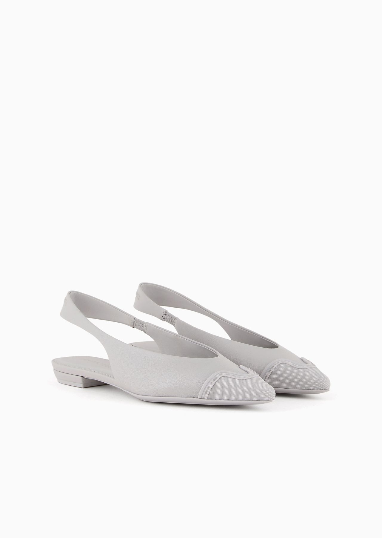 Nappa leather slingback ballerinas with rubber toe - 2