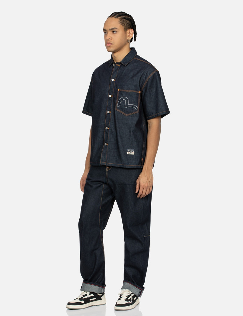 SEAGULL EMBROIDERY 3D CUT JEANS 4