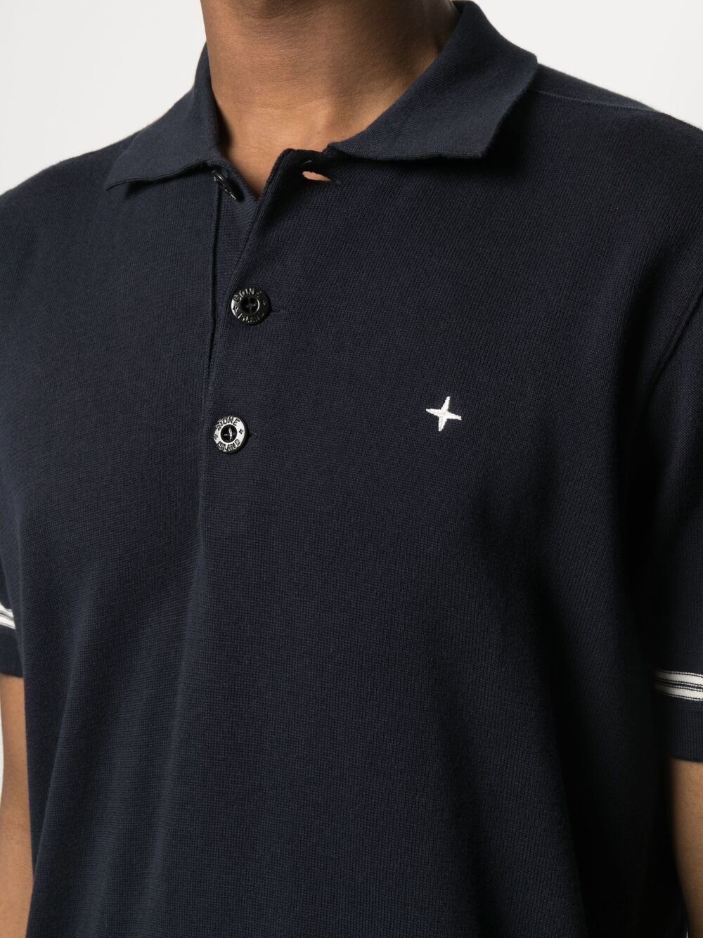 logo-embroidered cotton polo shirt - 5